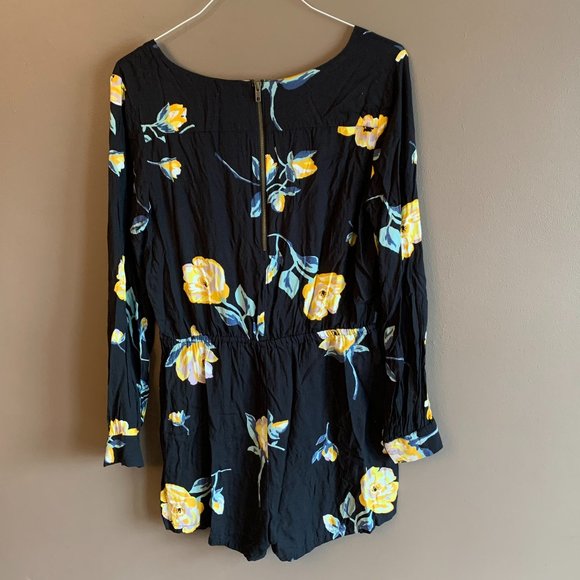 Volcom Black Floral Jumpsuit - Picture 2 of 5